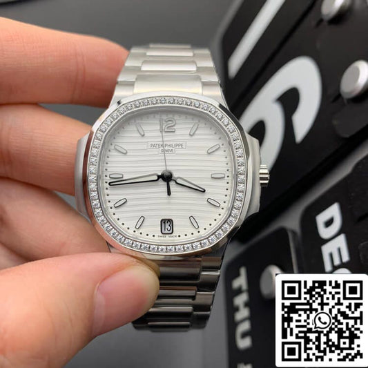 Patek Philippe Nautilus 7118/1200A-010 1:1 edizione migliore 3K Fabbrica quadrante bianco