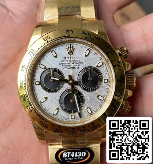 Rolex Daytona M116508-0015 1:1 edizione migliore BT Fabbrica quadrante in meteorite