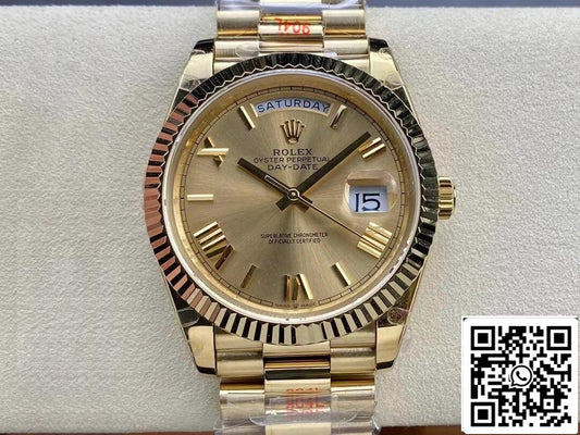 Rolex Day Date M228238-0006 1:1 edição melhor GM Fabbrica Oro quadrante