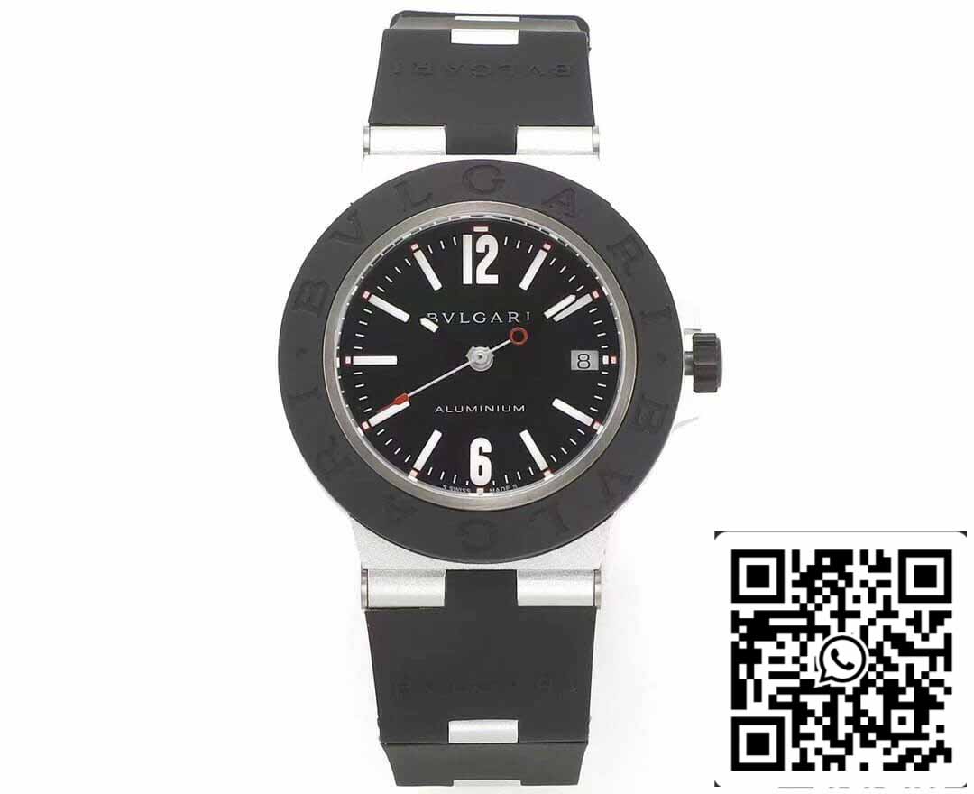Bvlgari Aluminio 103445 1:1 edizione migliore BV Fabbrica quadrante nero