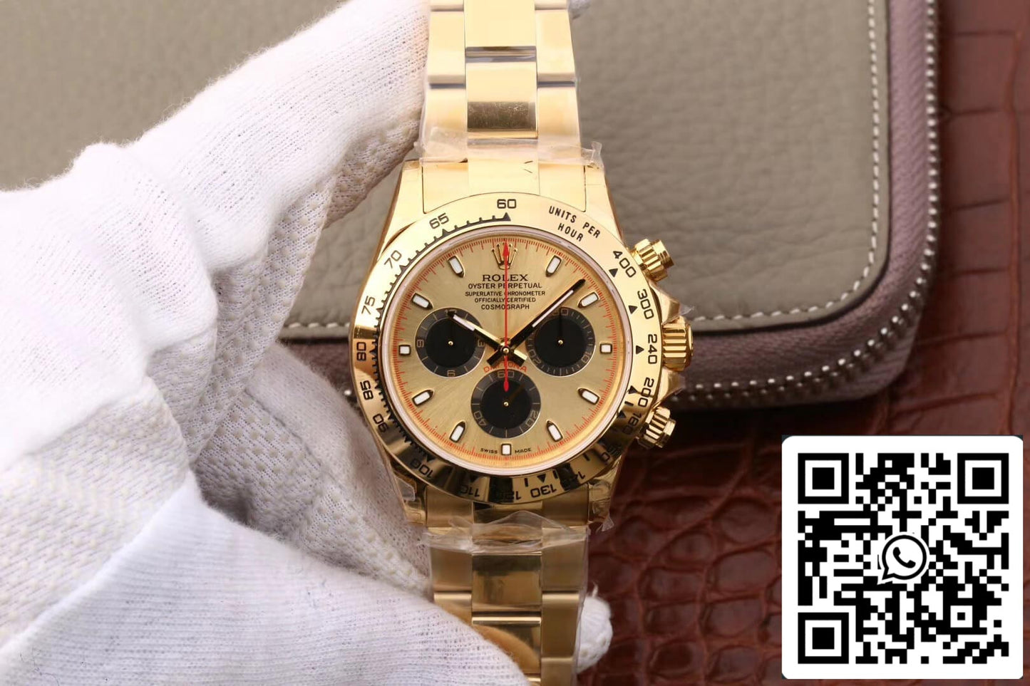 Rolex Daytona 116508 1:1 edizione melhor JH Fabbrica Cronógrafo Amarelo Ouro Preto