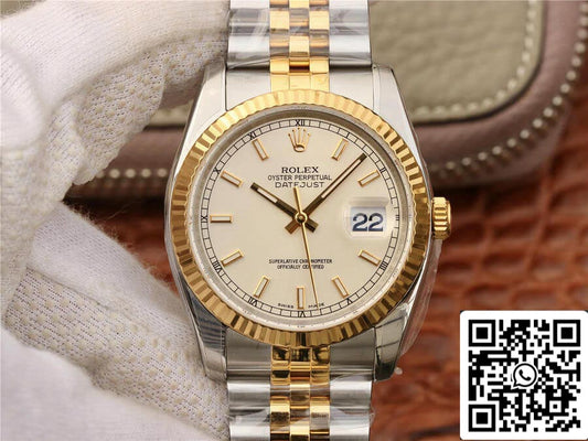 Rolex Datejust 116233 36mm Jubilee cinturino AR Fabbrica Yellow Oro
