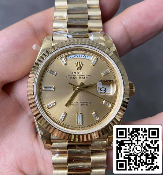 Rolex Day Date M228238-0005 1:1 edição melhor GM Fabbrica V2 Oro quadrante
