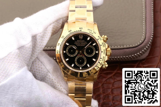 Rolex Daytona Cosmograph M116508-0004 1:1 edição melhor JH Fabbrica mostrador preto