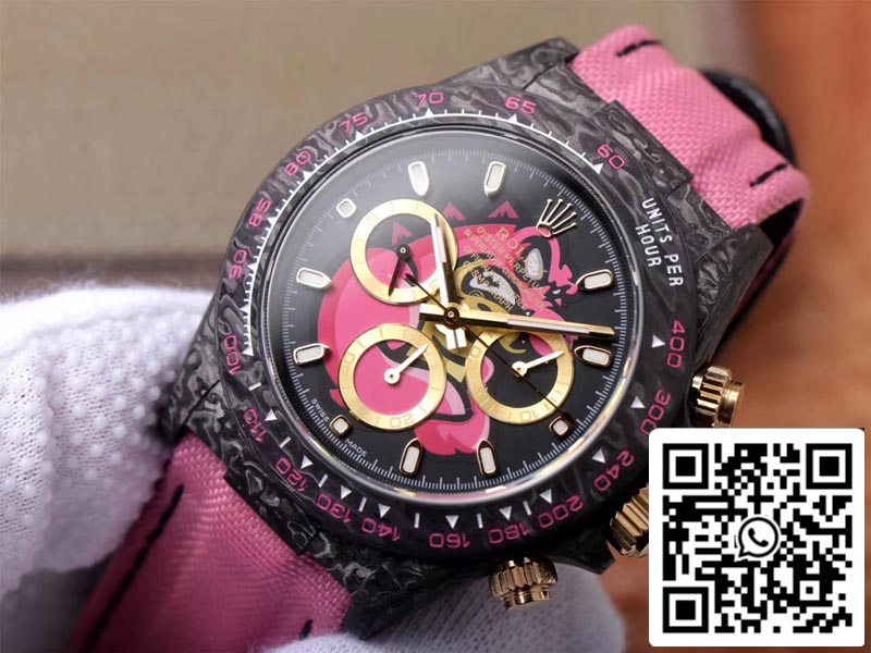 Rolex Daytona Cosmos Pink Exploded Dragon 1:1 Best Edition WWF Fabbrica Swiss ETA7750