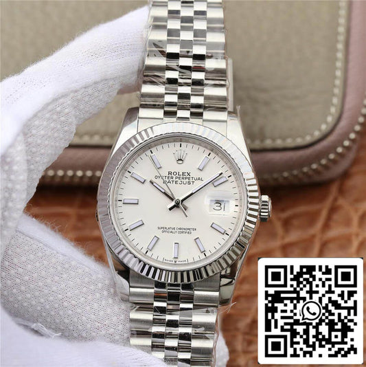Rolex Datejust 36MM 1:1 edizione migliore GM Fabbrica quadrante bianco
