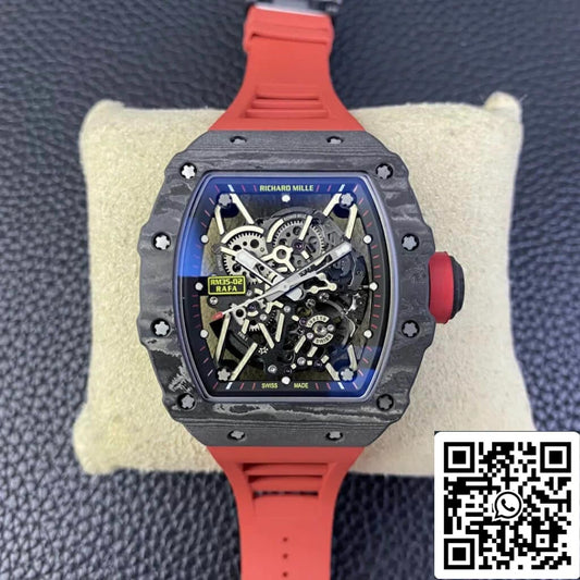 Richard Mille RM35-02 1:1 Best Edition T+ Fabbrica Carbon Fiber Skeleton Dial