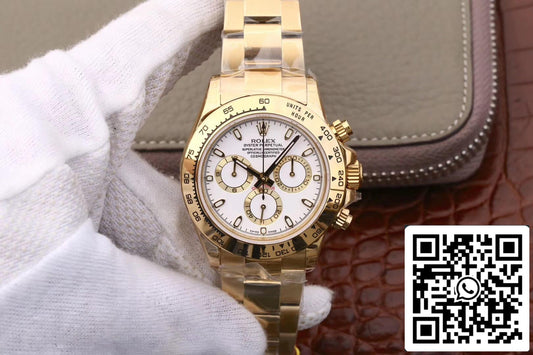 Rolex Daytona Cosmograph M116508-0001 1:1 edição melhor JH Fabbrica mostrador branco