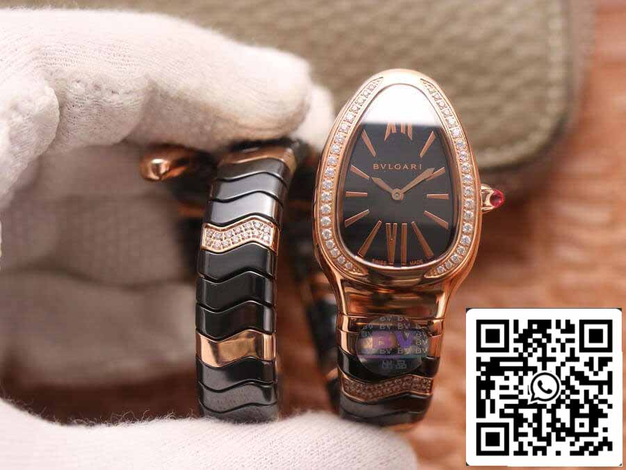 Bvlgari Serpenti 1:1 edizione migliore BV Fabbrica Rosa Oro Diamonds