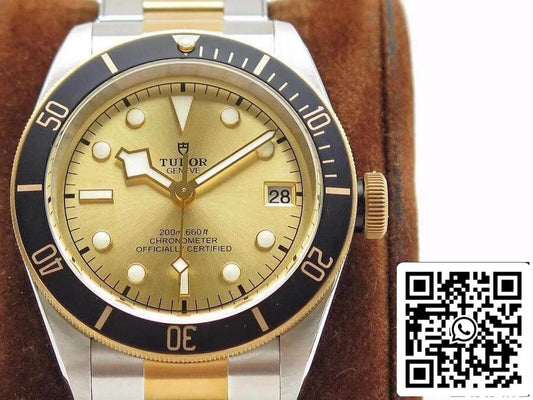 Tudor Heritage Black Bay M79733N-0004 ZF Fabbrica 1:1 Best Edition Swiss ETA2824-2 Superlumed Dome-shaped Yellow Gold Dial