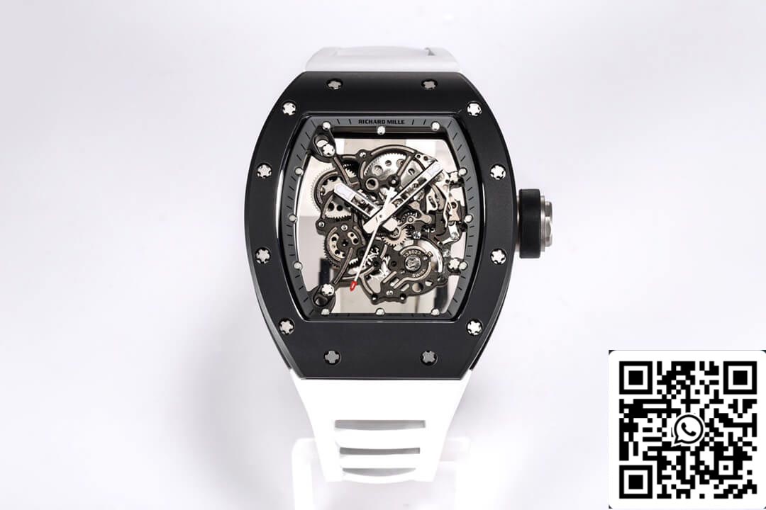 Richard Mille RM-055 1:1 edizione migliore BBR Fabbrica Nero ceramica Cassa