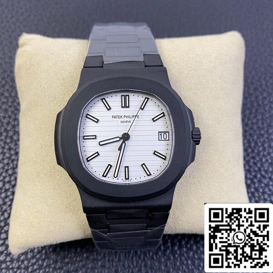 Patek Philippe Nautilus 1:1 Best Edition PPF Fabbrica V4 DCL Version White Dial