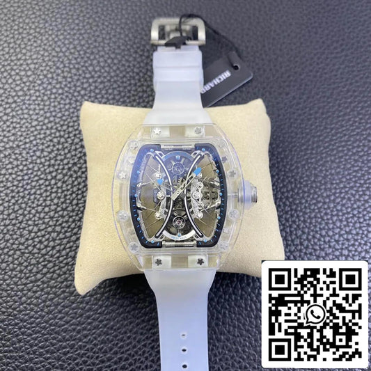 Richard Mille RM053-02 1:1 Best Edition RM Fabbrica Transparent Tourbillon Skeleton Dial