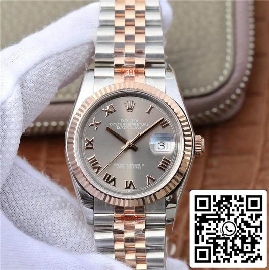 Rolex Datejust 116231-0087 36MM 1:1 edizione migliore GM Fabbrica quadrante argento