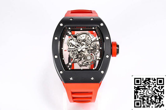 Richard Mille RM-055 1:1 edizione migliore BBR Fabbrica ceramica Cassa Red cinturino
