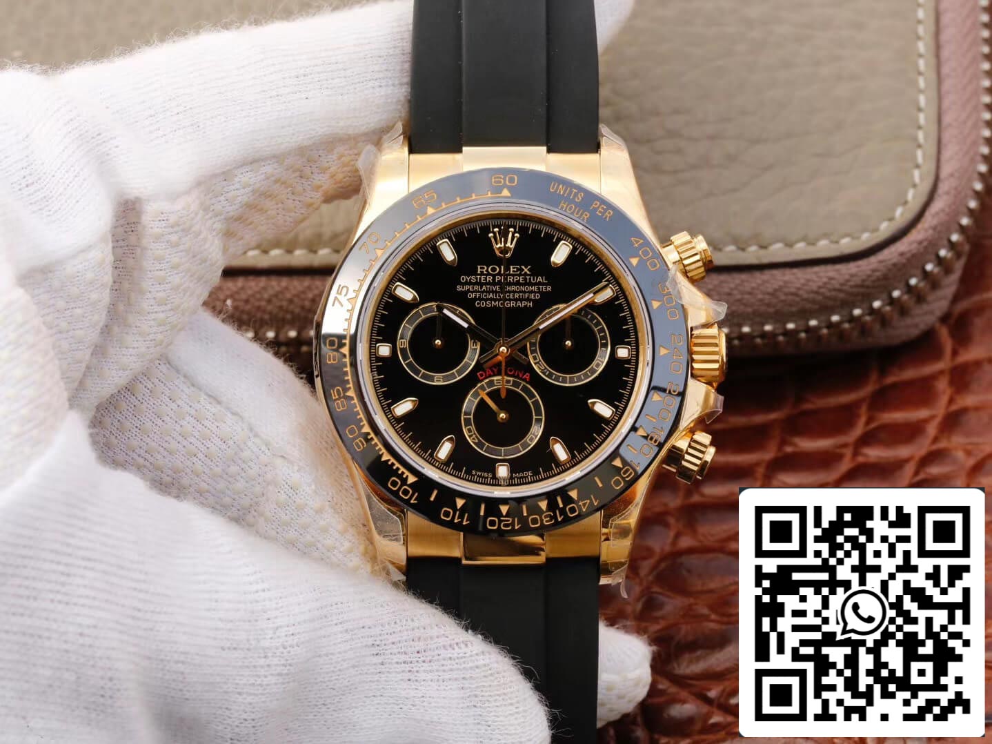 Rolex Daytona Cosmograph M116518ln-0043 1:1 edição melhor JH Fabbrica mostrador preto