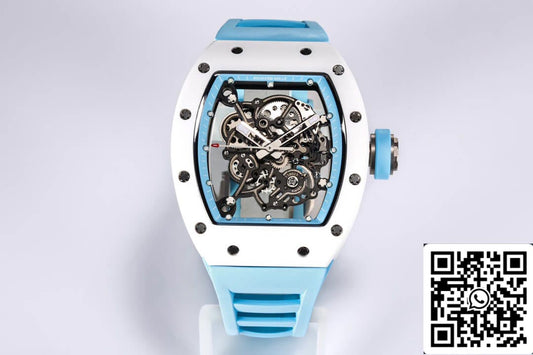 Richard Mille RM-055 1:1 edizione migliore BBR Fabbrica ceramica Cassa Blu cinturino