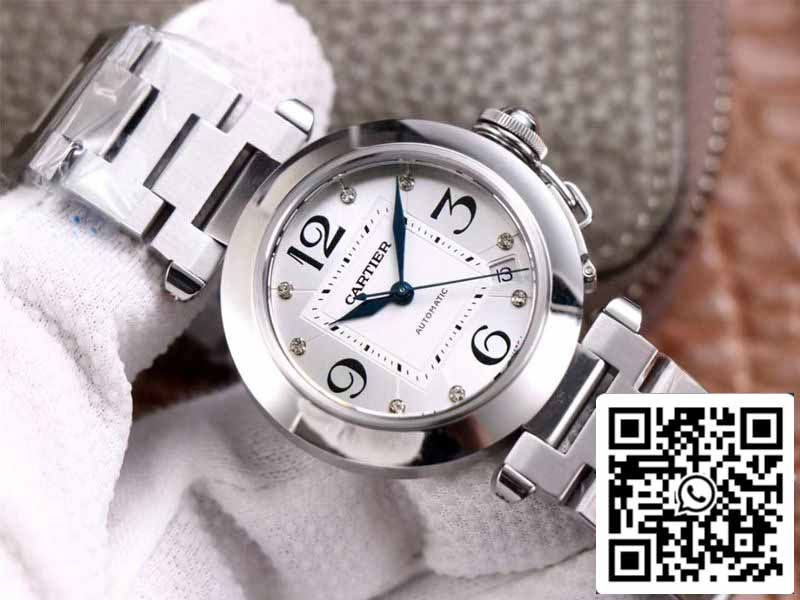 Cartier Pasha W31073M7 1:1 Best Edition V9 Fabbrica Esfera plateada Calibre suizo 049