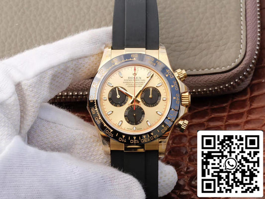 Rolex Daytona Cosmograph 116518ln 1:1 edição melhor JH Fabbrica V6 mostrador em ouro amarelo