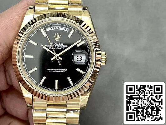 Rolex Day Date M228238-0067 1:1 edizione melhor GM Fabbrica quadrante nero V2