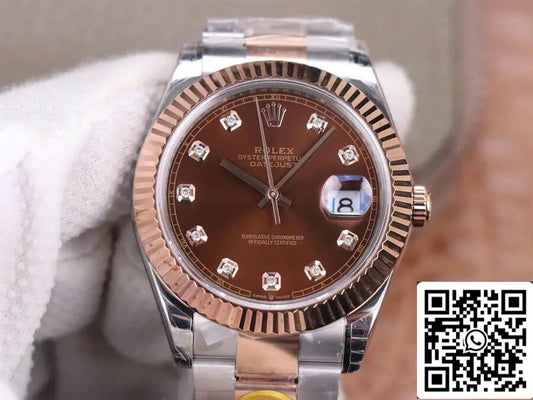 Rolex Datejust M126331-0003 41MM 1:1 Best Edition TW Fabbrica Chocolate Dial