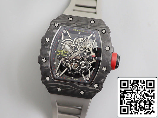Richard Mille RM035 1:1 Best Edition KV Fabbrica V3 Black Carbon Fiber Case