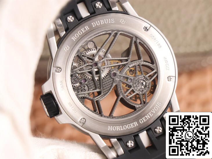 Roger Dubuis Excalibur Spidr RDDBEX0479 1:1 edizione migliore JB Fabbrica Tourbillon Black cinturino