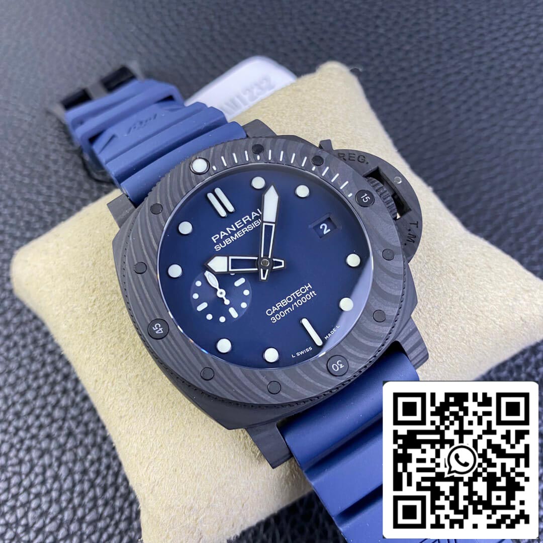 Panerai Submersible PAM01232 1:1 edizione migliore VS Fabbrica quadrante blu