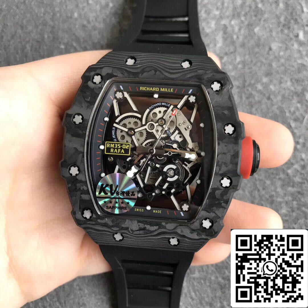 Richard Mille RM35-02 1:1 Best Edition KV Fabbrica V3 Black cinturino
