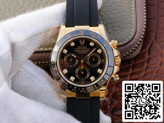 Rolex Daytona Cosmograph M116518ln-0046 1:1 edição melhor JH Fabbrica mostrador preto