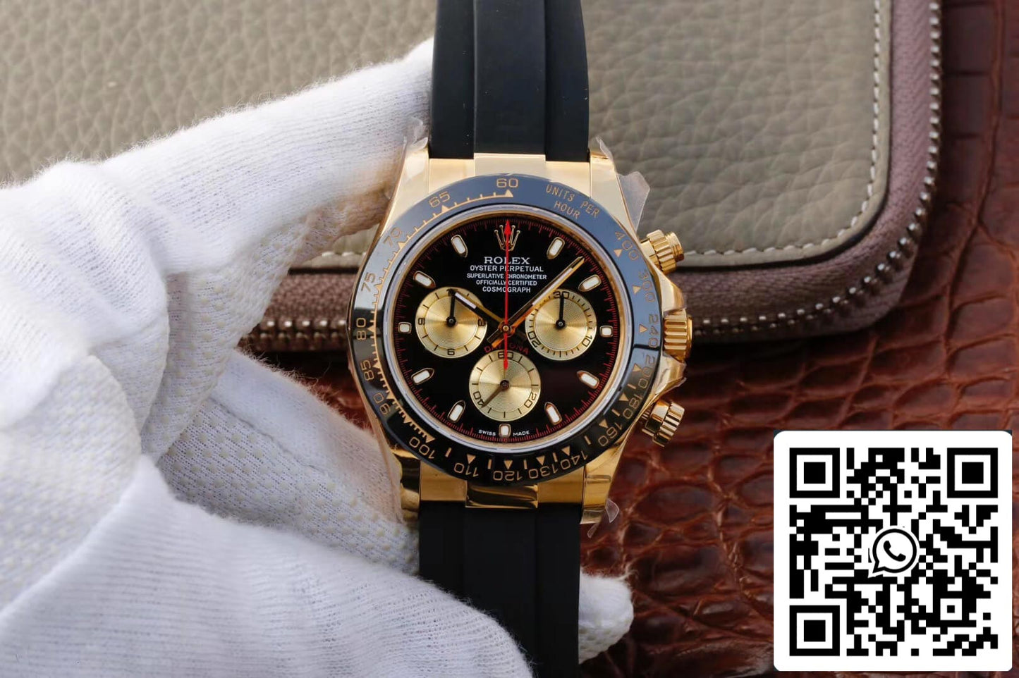Rolex Daytona Cosmograph M116518ln-0047 1:1 edizione melhor JH Fabbrica Cronógrafo em ouro amarelo