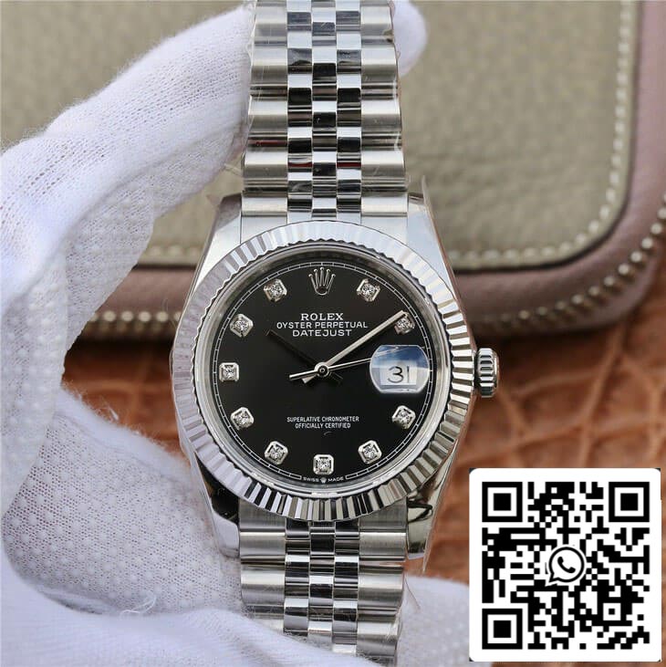 Rolex Datejust M126234-0027 1:1 edizione migliore GM Fabbrica quadrante nero