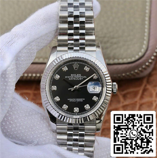 Rolex Datejust M126234-0027 1:1 edizione migliore GM Fabbrica quadrante nero