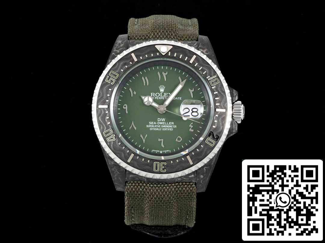 Rolex Sea-Dweller 1:1 edizione migliore Diw Fabbrica fibra di carbonio quadrante verde