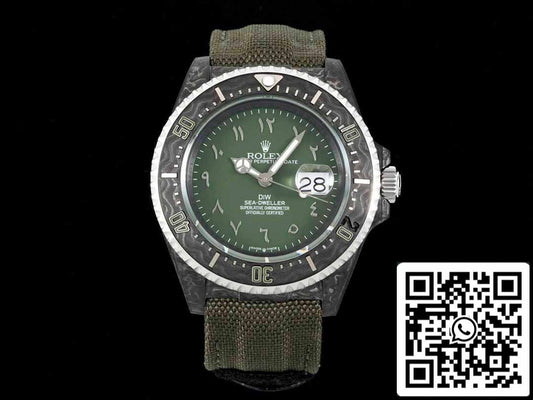 Rolex Sea-Dweller 1:1 edizione migliore Diw Fabbrica fibra di carbonio quadrante verde