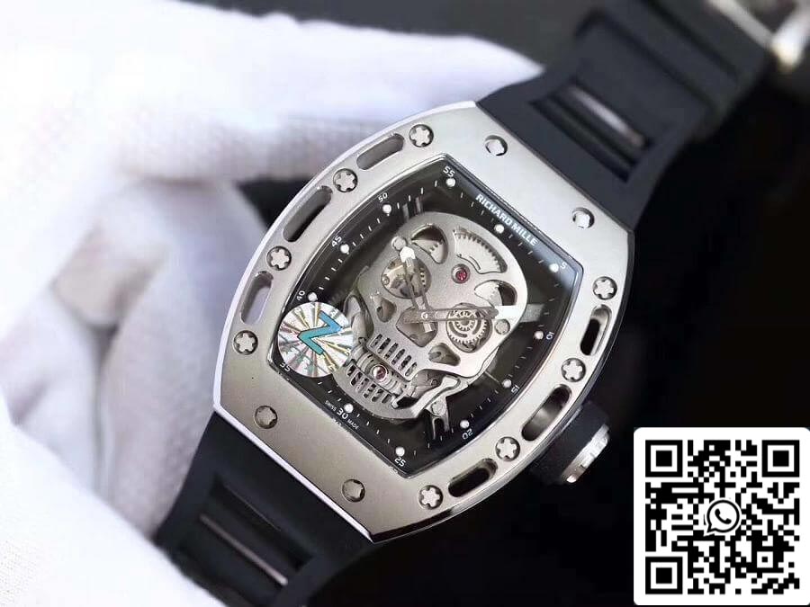 Richard Mille RM052 Z Fabbrica 1:1 Best Edition Swiss ETA6T51 Black Dial with Skull