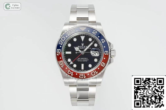 Rolex GMT Master II M126710BLRO-0002 1:1 edizione migliore C+ Fabbrica Red Blu lunetta