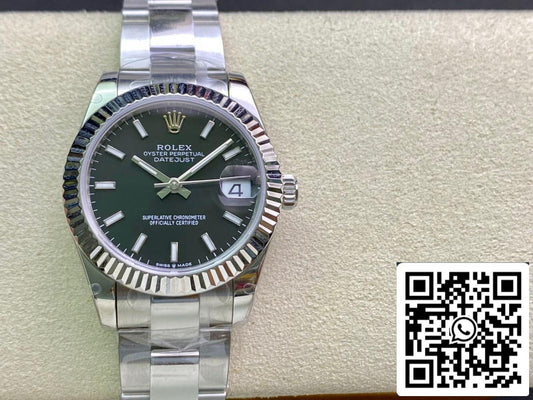 Rolex Datejust M178274-0034 31MM 1:1 edizione migliore EW Fabbrica quadrante nero