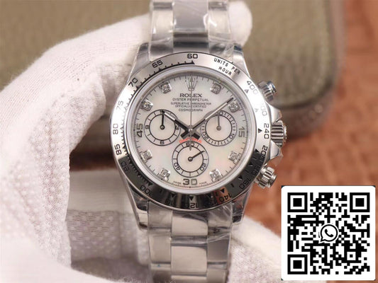 Rolex Daytona Cosmograph 116520-78590 1:1 edição melhor JH Fabbrica Diamond Dial