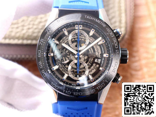 TAG Heuer Carrera CAR2A1T.FT6052 1:1 Best Edition XF Fabbrica Blue Rubber cinturino