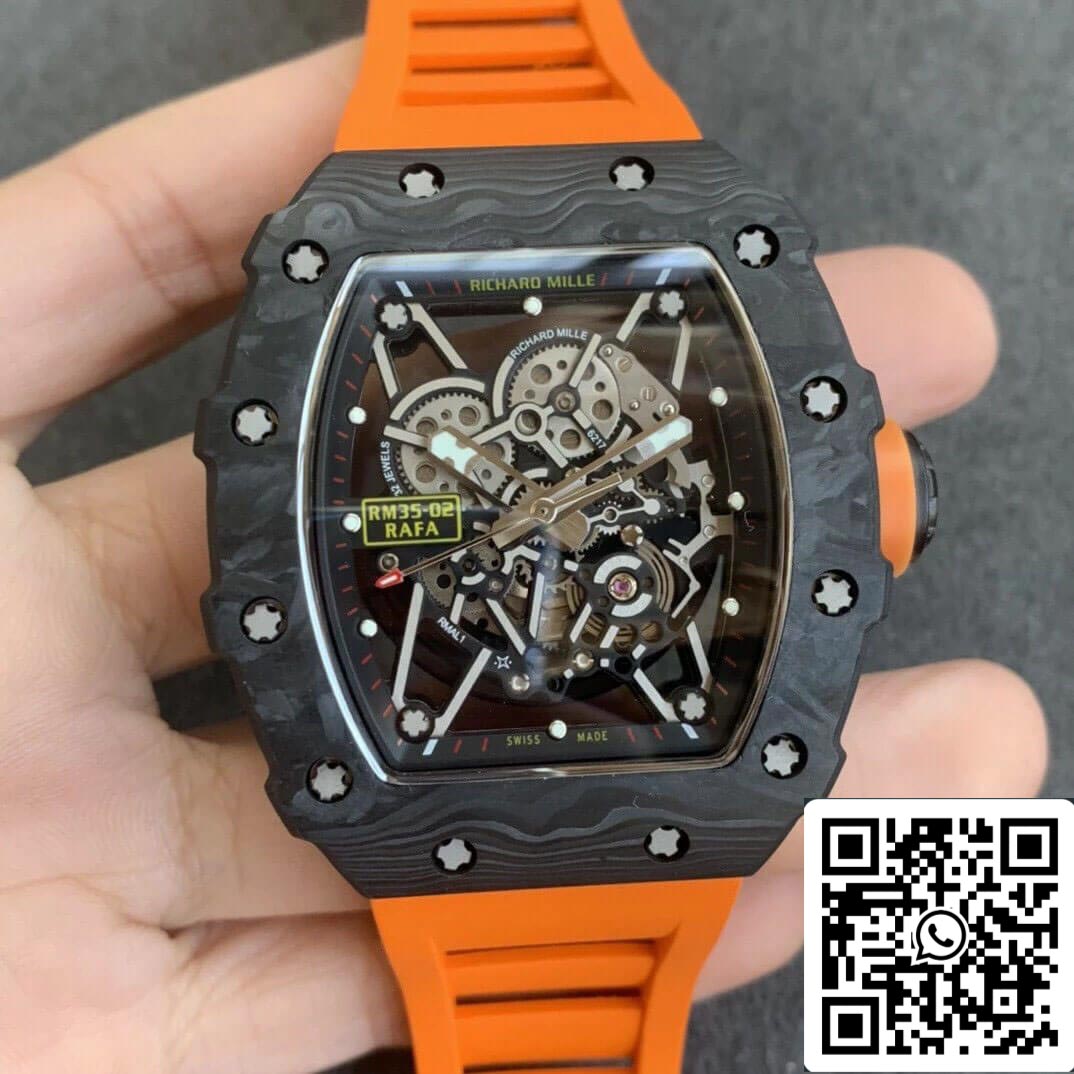 Richard Mille RM35-02 1:1 Best Edition KV Fabbrica V3 Orange cinturino