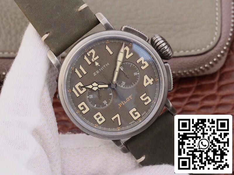 Zenith Heritage Pilot 11.2430.4069/21.C773 XF Fabbrica 1:1 Best Edition Swiss ETA7750