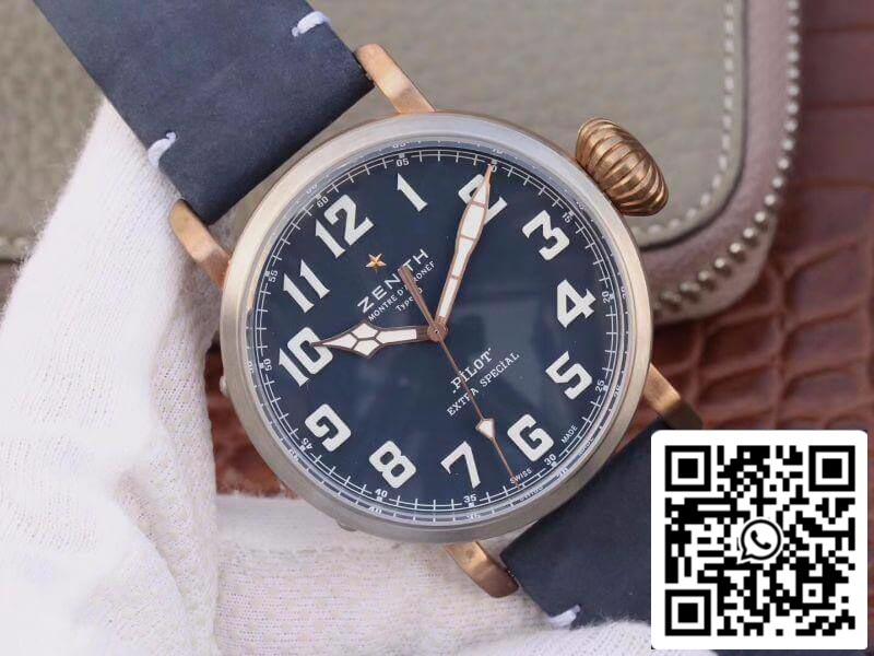 Zenith Pilot Type 20 Extra Special XF Fabbrica 1:1 Mejor Edición Suiza ETA9015