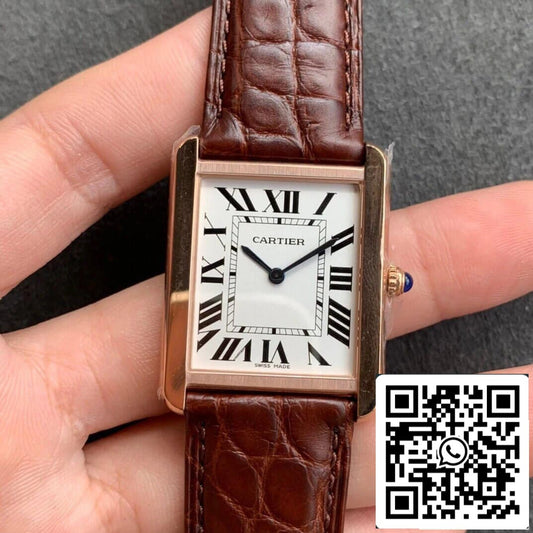Cartier Tank W5200024 1:1 edizione migliore K11 Fabbrica Rose Gold
