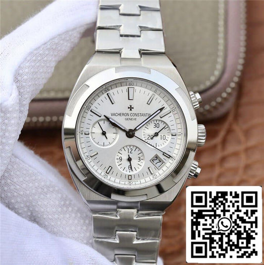 Vacheron Constantin Overseas 5500V/110A-B075 1:1 edizione migliore 8F Fabbrica Silvery quadrante bianco