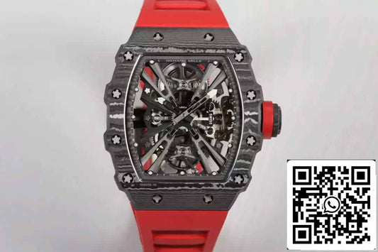 Richard Mille RM12-01 Tourbillon 1:1 Best Edition RM Fabbrica Carbon Fiber Skeleton Dial