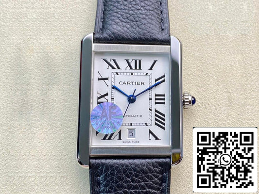 Cartier Tank WSTA0029 1:1 edizione migliore AF Fabbrica quadrante bianco