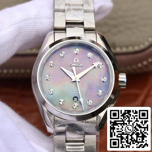 Omega Seamaster 231.10.34.20.57.001 Aqua Terra 150M 1:1 edizione migliore 3S Fabbrica Fritillaria Diamond quadrante