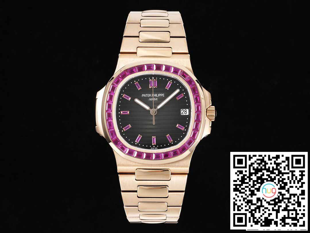 Patek Philippe Nautilus 5711 1:1 edizione migliore GR Fabbrica Rosa Oro Diamond lunetta