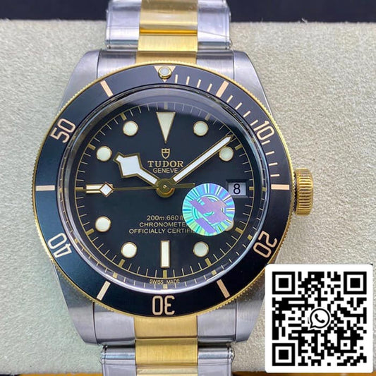 Tudor Heritage Black Bay M79733N-0002 ZF Fabbrica 1:1 Best Edition Swiss ETA2824-2 Two Tone acciaio inossidabile bracciale